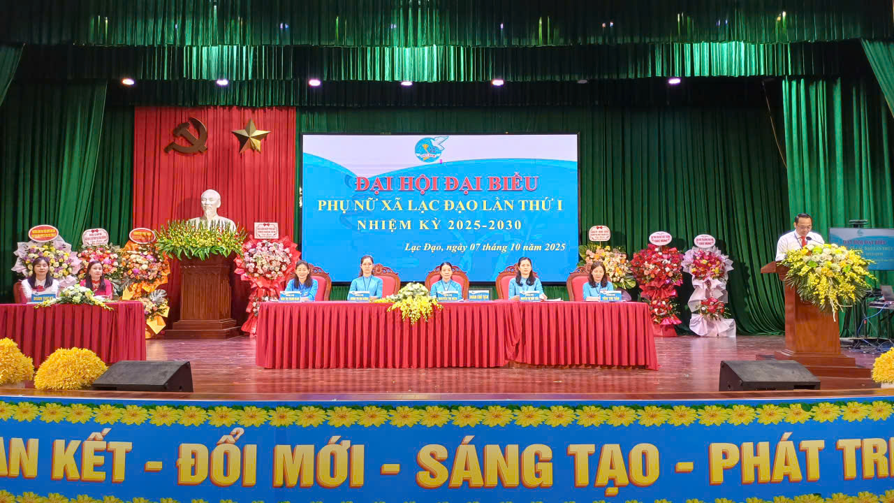 Đại hội đại biểu Phụ nữ xã Lạc Đạo lần thứ I, nhiệm kỳ 2025-2030