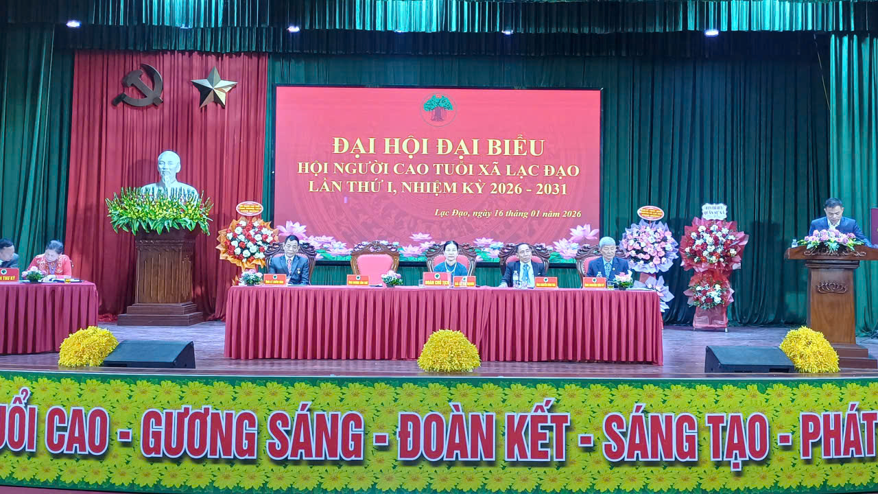 Đại hội đại biểu Hội người cao tuổi xã Lạc Đạo lần thứ I, nhiệm kỳ 2026-2031