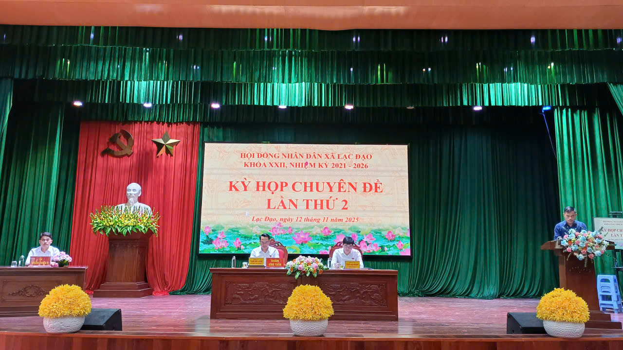 Kỳ họp chuyên đề lần thứ 2 HĐND xã Lạc Đạo khóa XXII,  nhiệm kỳ 2021 - 2026