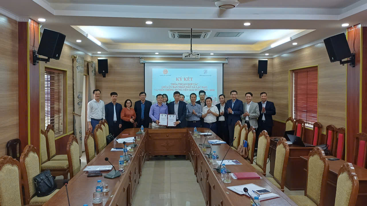 UBND xã Lạc Đạo và VNPT Hưng Yên tổ chức Ký kết thỏa thuận hợp tác về chuyển đổi số, đổi mới sáng tạo giai đoạn, 2025 - 2030.
