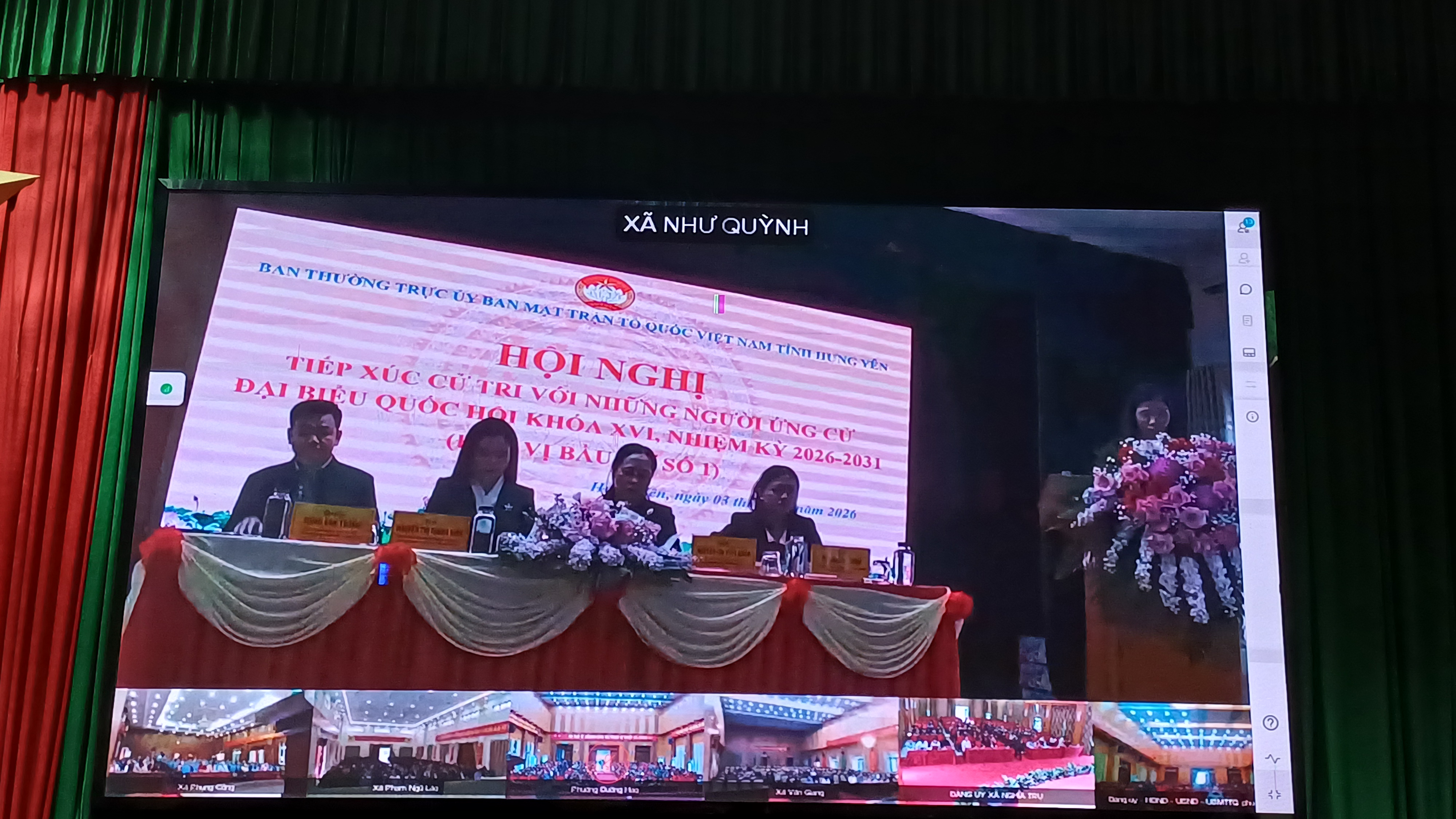 Hội nghị tiếp xúc cử tri vận động bầu cử đại biểu Quốc hội khóa XVI,  nhiệm kỳ 2026 - 2031, tại đơn vị bầu cử số 01 tỉnh Hưng Yên