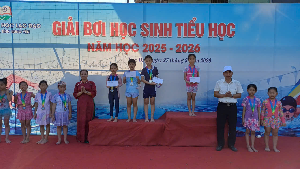 Trường tiểu học Lạc Đạo tổ chức “Giải bơi học sinh tiểu học” năm học 2025-2026.