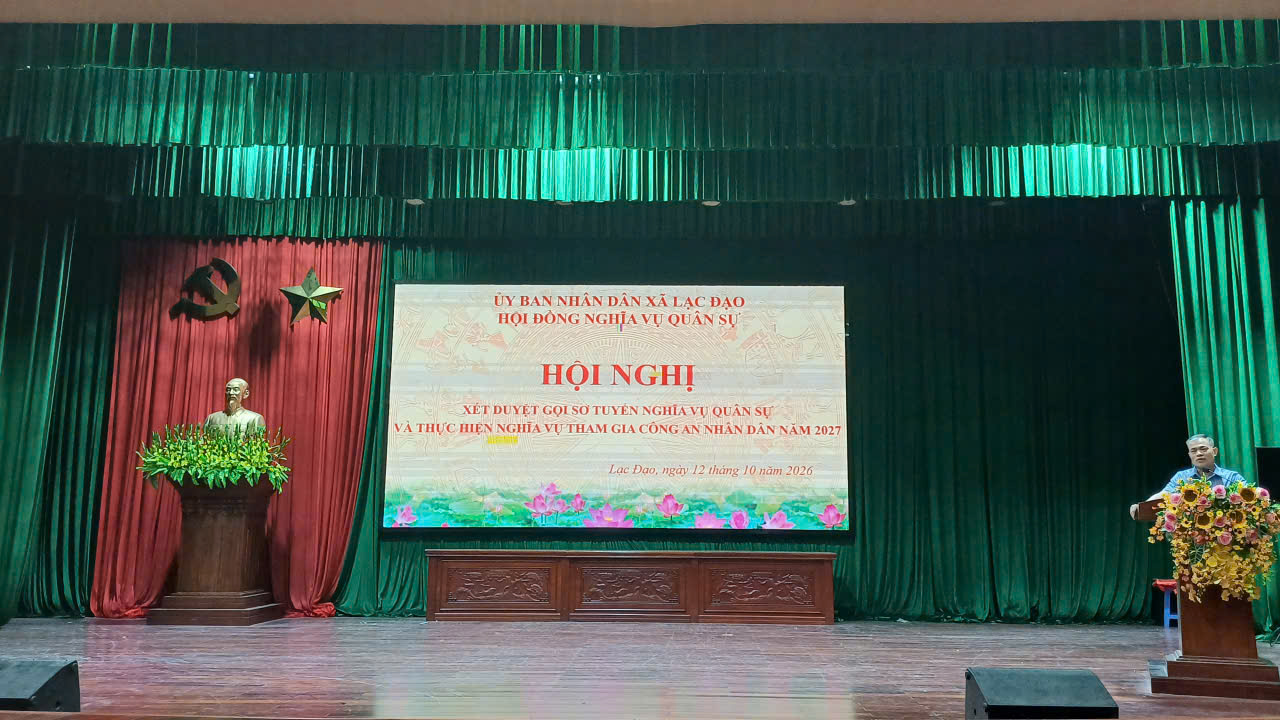 Hội nghị xét duyệt gọi sơ tuyển nghĩa vụ quân sự và thực hiện nghĩa vụ tham gia Công an nhân dân năm 2027